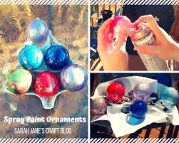 Spray Paint Ornaments