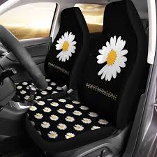 Daisy Car Seat Covers Custom Flower Car