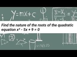 Quadratic Equation X² 5x 9