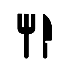 Fork And Knife Black Glyph Ui Icon