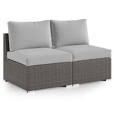 Outdoor Patio Armless Sofa Set