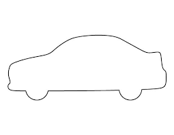 Car Sedan Contour Outline Line Icon