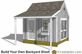 12x12 Cape Cod Shed With Porch Plans