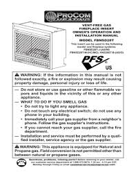 Ventless Fireplace Manual