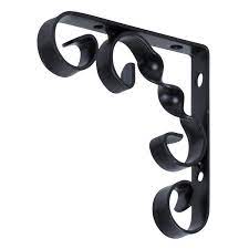 scroll bracket black 100x100mm