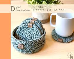 Crochet Pattern Coaster Holder