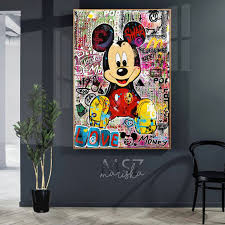 Mickey Mouse Pop Art Painting By Maria