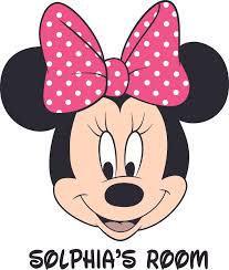Minnie Mouse Polka Bow Cartoon