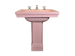 Standard Pink Pedestal Sink