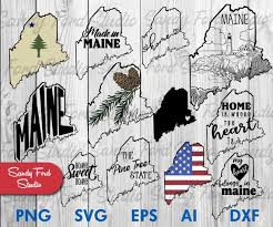 Maine State Svg Bundle Maine Clipart