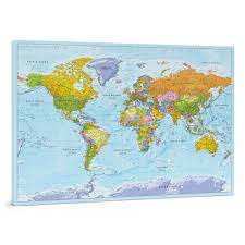 Politische Weltkarte Pinnwand Weltkarte