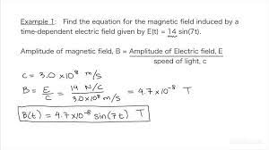 Time Dependent Electric Field