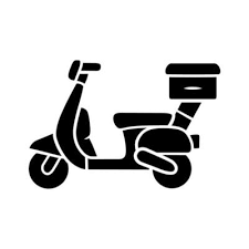 Delivery Bike Vector Art Icons And