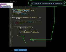 lax js into a custom code block
