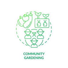 Community Gardening Green Gradient