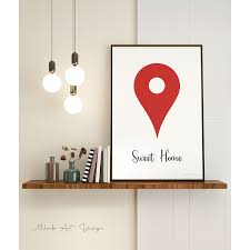 Sweet Home Google Maps Icon Modern