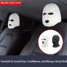 Car Seat Headrest Cover Three Hole Mask