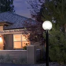 Sunlite 12 In Globe Post 1 Light Black