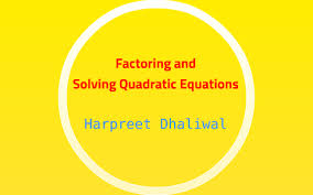 Solving Quadratic Equations