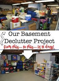 Basement Declutter Project With Before