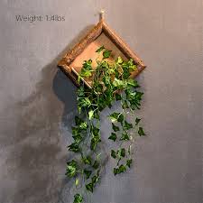 Wooden Wall Plant Hanger With