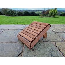 Buy Swedish Redwood Garden Footstool By