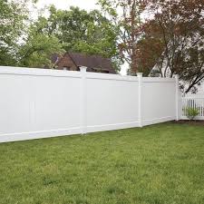 White Vinyl Privacy Fence Panel Kit