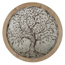 Brown Embossed Tree Wall Decor 53642