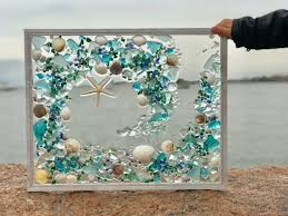 Sea Glass Mosaic Sea Glass Window Art
