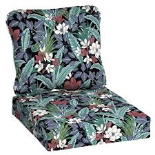 Hampton Bay 24 In X 22 In 2 Piece Tropical Deep Seating Outdoor Lounge Chair Cushion