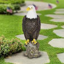 Exhart Bald Eagle On A Rock 8 In X 21