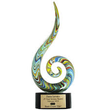 Color Swoop Art Glass Award