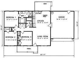 Country Style House Plan 3 Beds 2