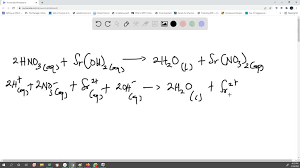 Sr No3 2 Aq Net Ionic Equation
