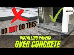 Concrete Overlay Using Pavers