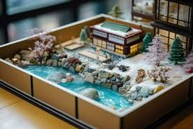 Hot Spring Toy Holiday Home Miniature