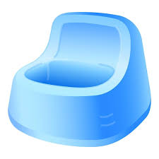 Baby Plastic Toilet Vector Icon
