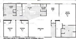 Sectional Mobile Home Floor Plan The