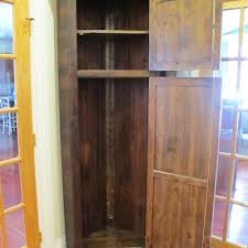 Tall Corner Cabinet With Solid Doors