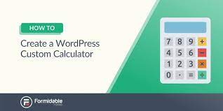 Create A Custom Calculator In Wordpress