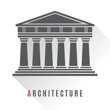 Architecture Greek Temple Icon Stock