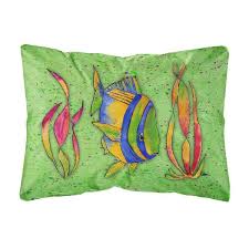 Multi Color Lumbar Outdoor Throw Pillow