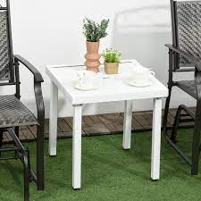 Outsunny Outdoor Side Table Patio End