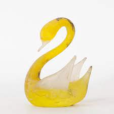 Murano Glass Swan Figurine From