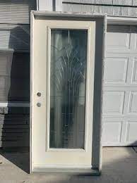 Rh Full Length Leaded Glass Door With