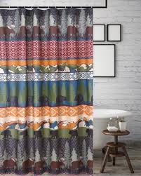 Black Bear Lodge Bath Shower Curtain