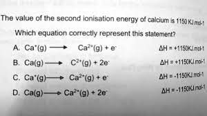 Second Ionization Energy Of Calcium