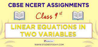 Class 9 Linear Equations