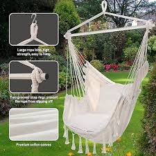Hammock Chair Hanging Rope Tassel Swing