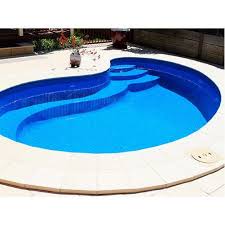 Blue Outdoor Fibreglass Swimming Pool